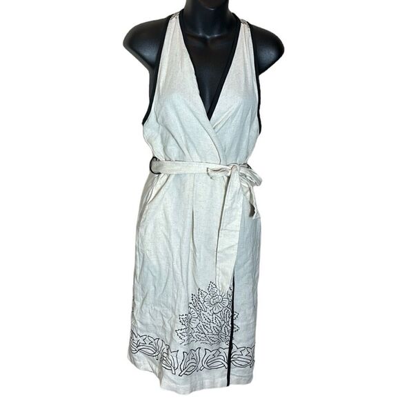 Ikikiz Turkish cotton linen block print cover up new small/medium capsule floral - Picture 1 of 6